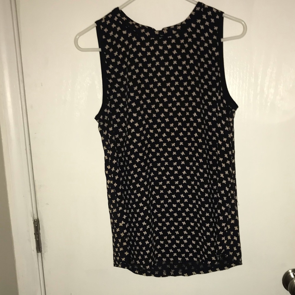 Printed Mixed Media Tank